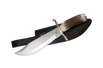 14.25" Stag Bowie w/Sheath