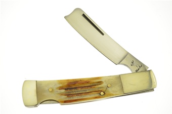 4" Second Cut Bone Razor Lockback
