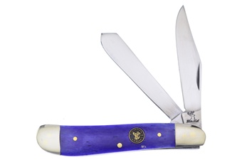 3.5" Dog Leg Trapper Purple Smoothbone