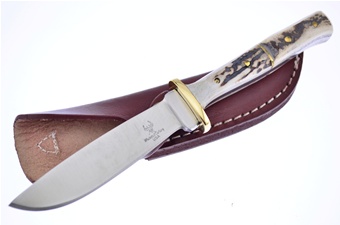 7.75" Stag Bowie w/Sheath