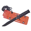 CCN-010032 - Black Abs Black Stainless Steel Necklace Knife
