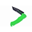 CCN-010097 - Green Abs Black Stainless Steel Tactical Folder