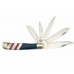 CCN-01317 - Prototype Red/White/Blue 5-Blade Trapper (1pc