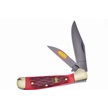 CCN-01371 - Closeout Steel Warrior Dark Red Jigged Bone Lockback Copperhead(1p