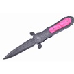 CCN-03640 - Show Sample Black Titanium/Pink Resin Stiletto (1p)