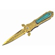 CCN-03641 - Closeout Gold Titanium Stiletto (1pc)