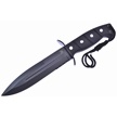 CCN-03956 - Closeout Out Of Box Black Rubberized Bowie (1pc)