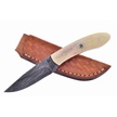 CCN-04339 - Closeout White Smoothbone Damascus Skinner (1pc)