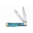 CCN-04776 - Show Sample Hen + Rooster Ocean Blue Abalone Trapper (1)