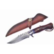 CCN-04902 - One Of A Kind Damascus Wood Bowie (1)