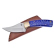 CCN-05756 - Show Sample Blue Chainsaw Jigged Bone Skinner (1pc)