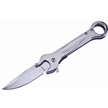 CCN-070171 - Silver Stainless Steel Wrench Knife Assisted Open