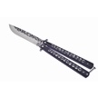 CCN-070340 - Black Stainless Steel Butterfly Knife