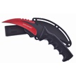 CCN-070584 - Red Stainless Steel Huntdown Karambit w/Sheath