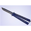 CCN-070751 - Blue Skull Butterfly Knife