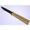CCN-070760 - Gold Aluminum Stainless Steel Butterfly Knife