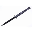CCN-070793 - Black White Aluminum Dragon Stainless Steel Stiletto