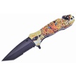 CCN-070981 - Leopard Black Stainless Steel Tanto Blade Tactical