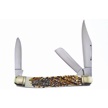 CCN-0715 - One Of A Kind Imitation Stag 3-Blade Stockman (1pc)