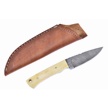 CCN-0717 - One Of A Kind White Smoothbone Damascus Skinner (1pc)