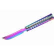 CCN-07989 - Show Sample Rainbow Titanium Butterfly Knife(1p