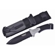 CCN-080074 - Black Rubber Black Stainless Steel Survival Hunter