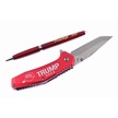 CCN-080328 - Red Pen & Steel Warrior Red Aluminum Trump Tactical