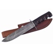 CCN-08045 - Show Sample Damascus Walnut Wood Bowie (1pc)