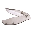 CCN-080479 - Stainless Steel Silver Framelock Assist Open