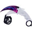 CCN-080683 - White Galaxy Karambit w/ Sheath