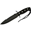 CCN-080760 - Black Rubber Black Stainless Steel Blade Bowie