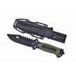 CCN-080806 - Green w/ Black Stainless Steel Blade Hard Sheath
