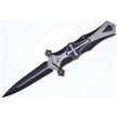 CCN-080927 - Silver Cross Black Stainless Steel Assisted Tactical