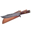 CCN-08463 - Show Sample Damascus Walnut Wood Bowie (1pc)