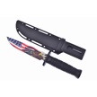 CCN-090056 - Show Sample Snake Usa Flag Combat Knife
