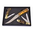 CCN-090092 - 3pc Imitation Stag Gift Set w/Sheath