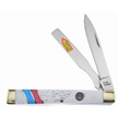 CCN-090116 - White Smoothbone Liberty Bell Shield Dr Knife