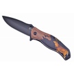CCN-090225 - Show Sample Deer Pakkawood Black Stainless Steel Assisted Tactical
