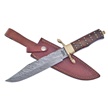 CCN-090363 - Walnut Wood Damascus Bowie