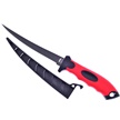 CCN-090386 - Red Rubberized Cnc Stainless Steel Fillet Knife