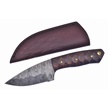 CCN-090413 - Chiseled Wine Wood Damascus Blade Hunter