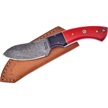 CCN-090425 - Red G10 Damascus Fulltang Hunter