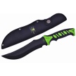 CCN-090526 - Green Black Rubberized Black Stainless Steel Bowie