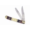 CCN-090702 - Whiskey Red Jig 440 Stainless Steel Trapper