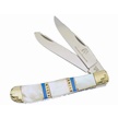 CCN-090723 - Mother Of Pearl & Turquoise Stainless Steel Trapper