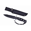 CCN-090764 - Black Rubber Black Stainless Steel Bowie