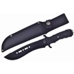 CCN-090776 - Black Rubber Black Stainless Steel Bowie