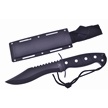 CCN-090861 - Black Rubber Black Stainless Steel Bowie