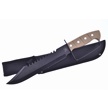 CCN-090873 - Tan Rubberized Black Stainless Steel Bowie