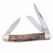 CCN-090890 - Zebra Wood Stainless Steel Stockman